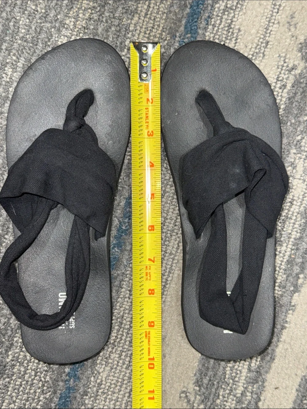 Size 6.5 Mossimo Supply Co. Black Fabric Sandals